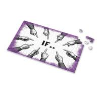 500 Piece Puzzles Hands Pointing Towards The Word "If" Picture Puzzle Puzzles For Kids Ages 4-6 Toys For Boys 6-8(500PCS)