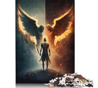 500 Piece Puzzles Hell Demons Style Jigsaw Puzzles Game Toys for Adults Family Puzzles Gift Puzzles Adults Challenging 500pcs (52x38cm)