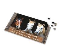 500 Piece Puzzles Live Like Someone Let The Gate Open! Picture Puzzle Puzzles For Kids Ages 4-6 Toys For Boys 6-8(300PCS)