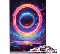 500 Piece Puzzles Planet Rings Style Jigsaw Puzzles Game Toys for Adults Family Puzzles Gift Puzzles Adults Challenging 500pcs (52x38cm)