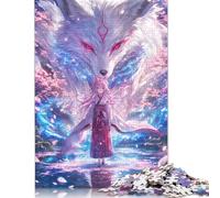 500 Piece Puzzles The Fox And The Girl Style Jigsaw Puzzles Game Toys for Adults Family Puzzles Gift Puzzles Adults Challenging 500pcs (52x38cm)