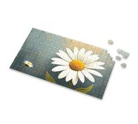 500 Piece Puzzles Two Daisies Bloom Against A Textured Backdrop. Picture Puzzle Puzzles For Kids Ages 4-6 Toys For Boys 6-8(500PCS)