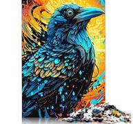 500 Piece Raven Jigsaw Puzzlesfor Adults Teenagers Wooden Puzzle Jigsaws for Adults Educational Game Challenge Toy 500pcs (52x38cm)