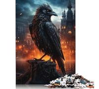 500 Piece Raven of Flames Puzzles for Adults & Wooden Puzzles Educational Puzzle Family Game 500pcs (52x38cm)