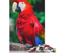500 Piece Red Yellow And Blue Parrot Adult Puzzles Wooden Puzzles Educational Stress Relief Toy Puzzle 500pcs (52x38cm)