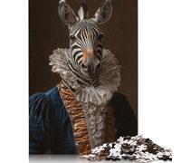 500 Piece Renaissance Zebra Jigsaws for Adults Puzzles Wooden Puzzles Family Game for Adults And Teenagers 500pcs (52x38cm)
