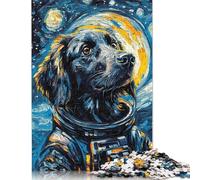 500 Piece Retriever Astronaut Jigsaw Puzzles for Adult Teenagers Puzzle Jigsaws for Adults Jigsaw Puzzles for Adults 500pcs (52x38cm)
