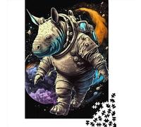 500 Piece Rhino Mythology Puzzles for Adults Wooden Puzzles Educational Games For Kids 500pcs (52x38cm)