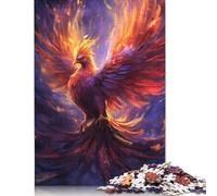 500 Piece Rising Phoenix Jigsaw Puzzles for Adults Teenagers Wood Puzzle Jigsaws for Adults Secret Santa Gifts 500pcs (52x38cm)