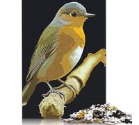 500 Piece Robin Bird Square Puzzles for Adults & Wooden Puzzles Educational Game 500pcs (52x38cm)