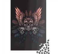 500 Piece Robot Skull Puzzles for Wooden Puzzles Educational Game for Adult 500pcs (52x38cm)