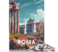 500 Piece Rome Roman Forum Puzzles For Adults Wooden Puzzles Brain Teaser Puzzles For Children 500pcs (52x38cm)