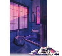 500 Piece Room Japan Painting Jigsaw Puzzles for Adult Teenagers Wooden Puzzles For Family Fun & Game Night 500pcs (52x38cm)