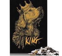 500 Piece Royal Canine Majesty-4 Creative Square Jigsaw Puzzles for Adults And Wooden Puzzles Educational Game for Adult 500pcs (52x38cm)