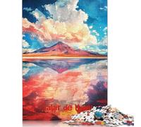 500 Piece Salar De Uyuni Art Poster Puzzles for Wooden Puzzles Educational Game for Adult 500pcs (52x38cm)