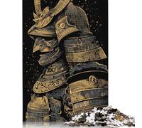 500 Piece Samurai Armor Illustration Jigsaw Puzzle for Adult Teenagers Wooden Puzzles for Adults Puzzles Learning Educational Puzzle 500pcs (52x38cm)