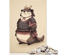 500 Piece Samurai Otter Jigsaw Puzzlesfor Adults Teenagers Jigsaws 500 Pieces Relax Puzzles Games 500pcs (52x38cm)