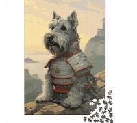 500 Piece Schnauzer Square Jigsaw Puzzles for Adults, Wooden Puzzles Learning Educational Toy 500pcs (52x38cm)