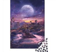 500 Piece Searching For The Peace Jigsaw Puzzles, for Adults & Wooden Puzzles Educational Games For Kids 500pcs (52x38cm)