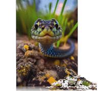 500 Piece Selfie of A Young Snake Puzzles for Adults & Wooden Puzzles Educational Puzzle Family Game 500pcs (52x38cm)