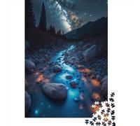 500 Piece Shine_on_the_Way Square Puzzle for Adults Wooden Puzzles Educational Puzzle Family Game 500pcs (52x38cm)