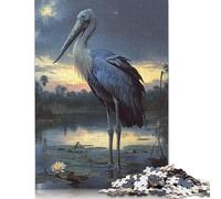 500 Piece Shoebill Stork at Dusk Jigsaw Puzzle for Adult Teenagers Puzzle Jigsaws for Adults for Adults& Teens Age 12 Years Up 500pcs (52x38cm)