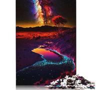 500 Piece Snowman Jigsaw Puzzles for Adult Teenagers Wood Puzzles Jigsaw Puzzles for Adults Educational Game Challenge Toy 500pcs (52x38cm)