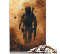 500 Piece Soldier in Dust Cloud Adult Puzzles Puzzles for Adults & Teenager Family Entertainment Toys 500pcs (52x38cm)