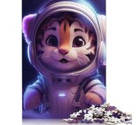 500 Piece Space Baby Tiger Creative Square Jigsaw Puzzles for Adults And Wooden Puzzles Toy Intellectual Game 500pcs (52x38cm)