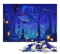 500 Piece Space Fairy Tale Color Art Creative Square Jigsaw Puzzles for Adults & Wooden Puzzles Stress Relief Puzzle Games And Unique 500pcs (52x38cm)