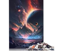 500 Piece Space Fantasy Realms Puzzles for Adults & Wooden Puzzles Educational Puzzle Family Game 500pcs (52x38cm)