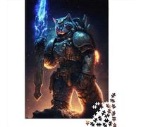 500 Piece Space Guardian Cat Puzzles for Adults & Wooden Puzzles Educational Puzzle Family Game 500pcs (52x38cm)