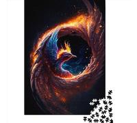 500 Piece Space Phoenix Creative Square Jigsaw Puzzles for Adults & Wooden Puzzles Stress Relief Puzzle Games And Unique 500pcs (52x38cm)