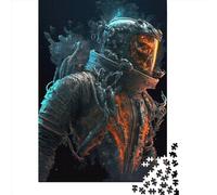 500 Piece Space Pirate Soldier Suit Square Puzzles for Adults, Wooden Puzzles Family Entertainment Toys 500pcs (52x38cm)