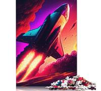 500 Piece Spaceship Travel Jigsaw Puzzles, for Adults & Wooden Puzzles Educational Games For Kids 500pcs (52x38cm)
