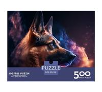 500 Piece Spirit German Shepherd Puzzles For Adults Wooden Puzzles Brain Teaser Puzzles For Children 500pcs (52x38cm)