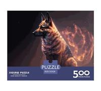 500 Piece Spirit German Shepherd Square Jigsaw Puzzles for Adults & Wooden Puzzles Learning Educational Toys Family Games 500pcs (52x38cm)