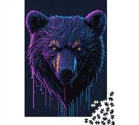 500 Piece Splash Bear Dripping Puzzles for Adults Wooden Puzzles Educational Games For Kids 500pcs (52x38cm)