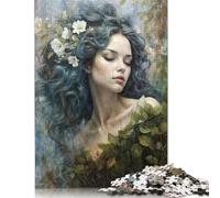 500 Piece Spring Rain Faerie Puzzle For Adults | Large Jigsaw Puzzle with Premium & Durable Wooden Block Pieces with Precise Interlocking Design 500pcs (52x38cm)