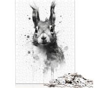 500 Piece 'Squirrel Beauty Watercolor Puzzles For Adults Wooden Puzzles Brain Teaser Puzzles For Children 500pcs (52x38cm)