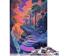 500 Piece Stairway to Surreal Puzzles For Adults Wooden Puzzles Brain Teaser Puzzles For Children 500pcs (52x38cm)