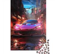 500 Piece Supercar Square Puzzle for Adults Wooden Puzzles Educational Puzzle Family Game 500pcs (52x38cm)