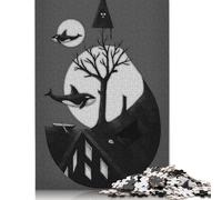 500 Piece Surreal Illustration Creative Square Jigsaw Puzzles for Adults And Wooden Puzzles Toy Intellectual Game 500pcs (52x38cm)