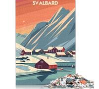500 Piece Svalbard Arctic Serenity Jigsaw Puzzles for Adult Teenagers Puzzle for Adults And Teenager for Adults& Teens Age 12 Years Up 500pcs (52x38cm)