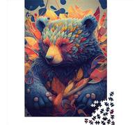 500 Piece The Beautiful Bear Jigsaw Puzzles, for Adults & Wooden Puzzles Educational Games For Kids 500pcs (52x38cm)