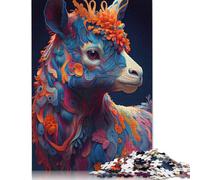 500 Piece The Cute Alpaca Jigsaw Puzzle for Adult Teenagers Puzzle Jigsaws for Adults for Adults& Teens Age 12 Years Up 500pcs (52x38cm)