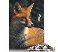 500 Piece The Fox And Dragonfly Jigsaw Puzzles for Adults Wooden Puzzle for Adults And Teenager Educational Puzzle 500pcs (52x38cm)