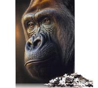500 Piece The Gorilla Square Puzzles for Adults, Wooden Puzzles Family Entertainment Toys 500pcs (52x38cm)