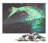 500 Piece The Leviathan Jigsaw Square Puzzle for Adults & Wooden Puzzles Educational Game Challenge Toy 500pcs (52x38cm)