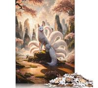 500 Piece The Nine Tailed Kitsune Creative Square Jigsaw Puzzles for Adults & Wooden Puzzles Educational Toys 500pcs (52x38cm)